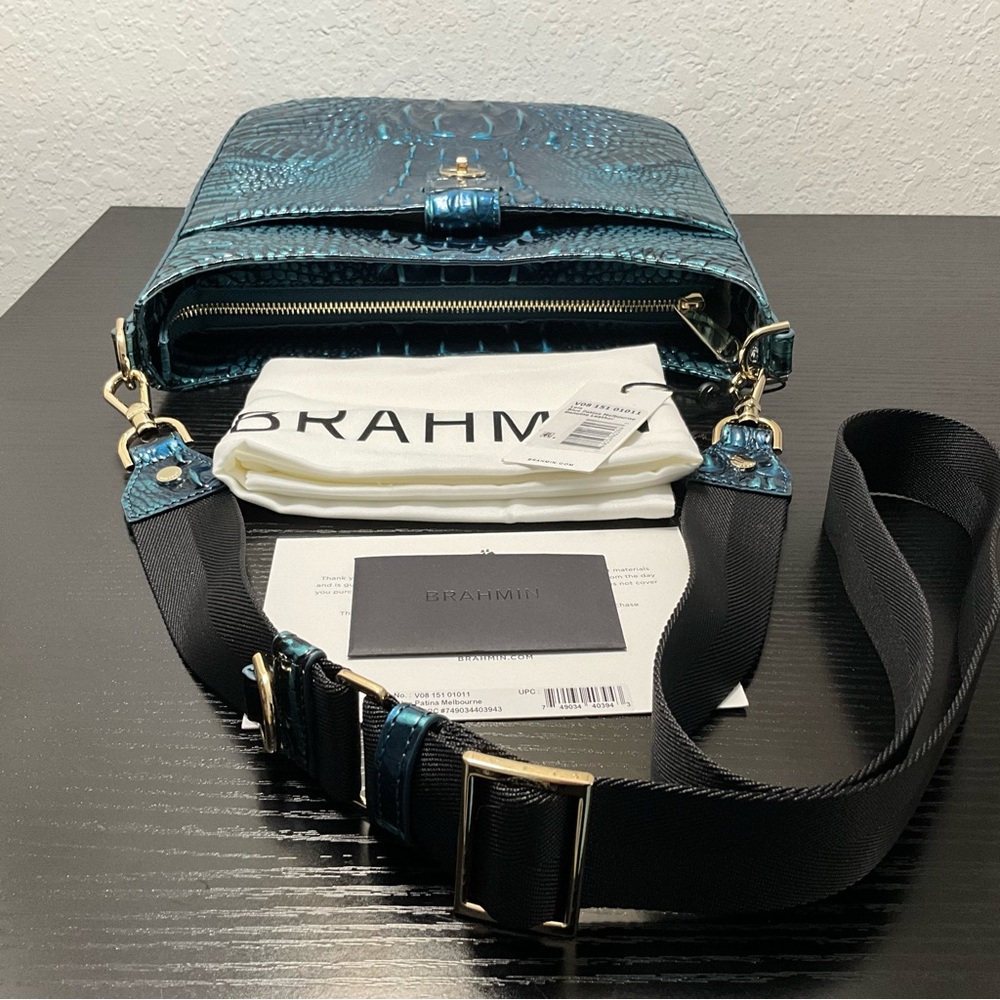 Brahmin Leia BLUE PATINA MELBOURNE W/Eye NWT - Picture 6 of 9